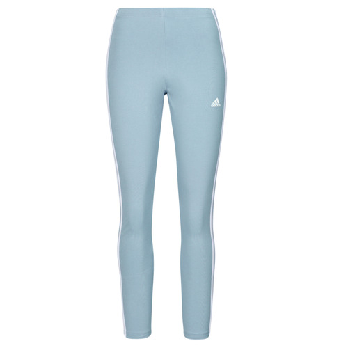 Oblačila Ženske Pajkice Adidas Sportswear Essentials 3-Stripes High-Waisted Single Jersey Leggings Modra