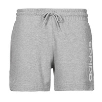 Oblačila Ženske Kratke hlače & Bermuda Adidas Sportswear Essentials Linear French Terry Shorts Siva / Bela