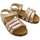 Čevlji  Otroci Sandali & Odprti čevlji Plakton Pastel Baby Sandals - Oro Rose Pozlačena