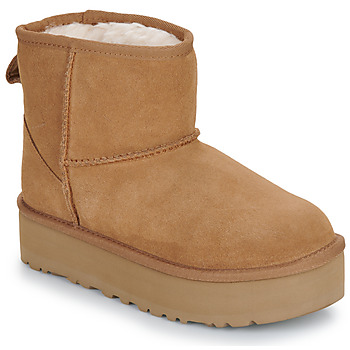 Čevlji  Otroci Polškornji UGG CLASSIC MINI PLATFORM Rjava