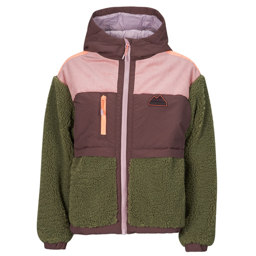 Oblačila Ženske Flis Superdry FLEECE JACKET Kaki / Vijolična / Rožnata