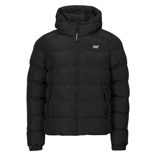 Oblačila Moški Puhovke Superdry HOODED SPORTS PUFFR JACKET Črna