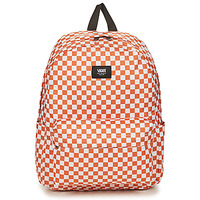 Torbice Nahrbtniki Vans OLD SKOOL CHECK BACKPACK Bela / Oranžna