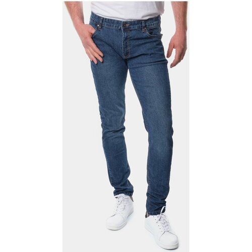 Oblačila Moški Jeans skinny Hopenlife JIMBEI Modra