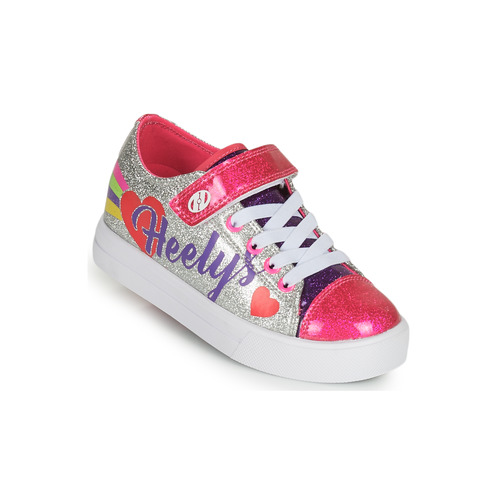 Topánky Dievča Kolieskové topánky Heelys SNAZZY X2 Strieborná / Viacfarebná