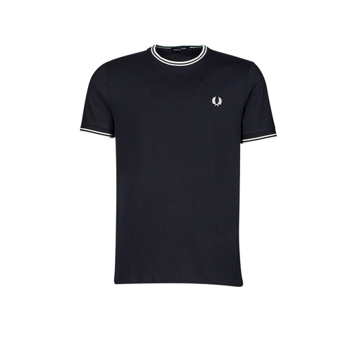 Oblečenie Muž Tričká s krátkym rukávom Fred Perry TWIN TIPPED T-SHIRT Námornícka modrá