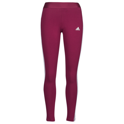 Oblečenie Žena Legíny Adidas Sportswear 3 Stripes Leggings Legacy / Tmavá červená / Biela