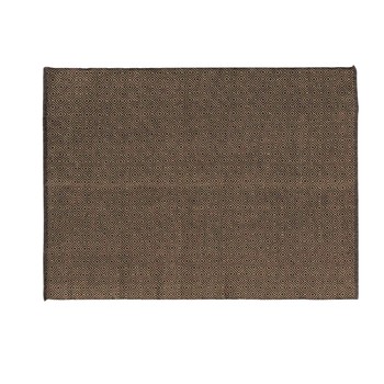 Domov Koberce Douceur d intérieur TAPIS RECTANGLE 120 x 170 CM JUTE UNI+COTON UNI LIVIO NOIR Čierna