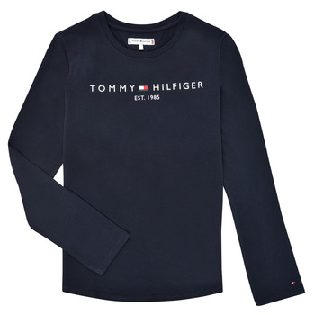 Oblečenie Dievča Tričká s dlhým rukávom Tommy Hilfiger ESSENTIAL TEE L/S Námornícka modrá