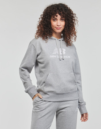 Oblečenie Žena Mikiny New Balance Essentials Stacked Logo Hoodie Šedá