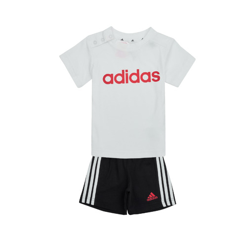 Oblečenie Chlapec Súpravy vrchného oblečenia Adidas Sportswear I LIN CO T SET Biela