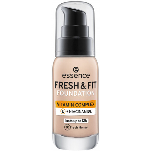 krasa Žena Make-upy a podkladové bázy Essence Fresh & Fit Vitamin Complex Foundation - 30 Fresh Honey Béžová