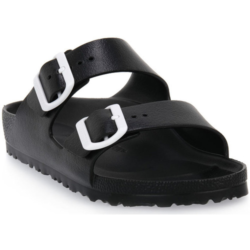 Topánky Šľapky Birkenstock ARIZONA EVA BLACK WHITE CALZ S Čierna