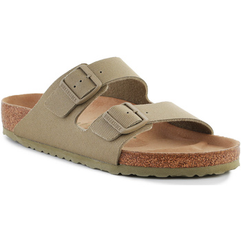 Topánky Muž Šľapky Birkenstock Rivet Logo Vegan Canvas Faded Khaki 1023958 Zelená