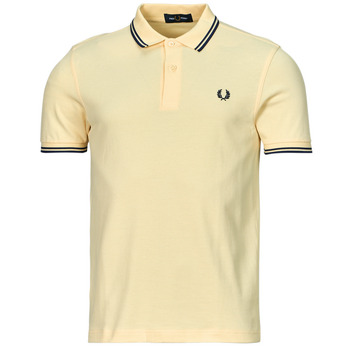 Oblečenie Muž Polokošele s krátkym rukávom Fred Perry TWIN TIPPED FRED PERRY SHIRT Žltá / Námornícka modrá