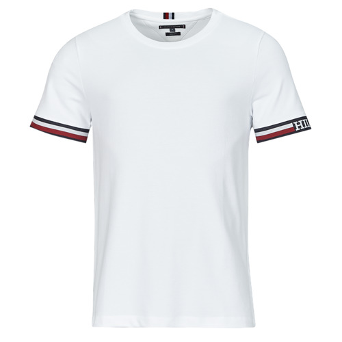 Oblečenie Muž Tričká s krátkym rukávom Tommy Hilfiger MONOTYPE BOLD GSTIPPING TEE Biela