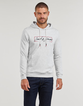 Oblečenie Muž Mikiny Jack & Jones JJZURI SWEAT HOOD Biela