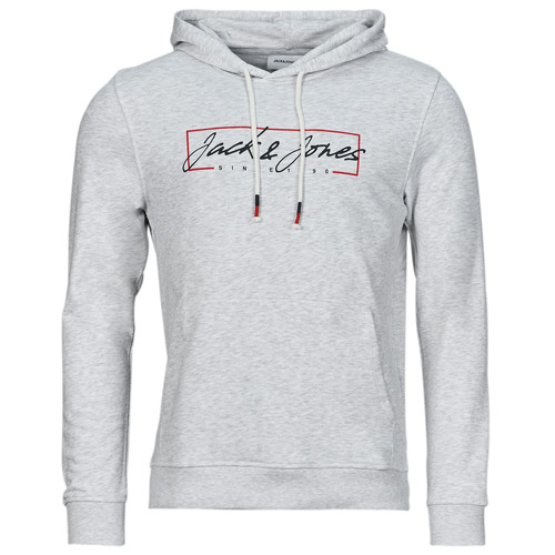 Oblečenie Muž Mikiny Jack & Jones JJZURI SWEAT HOOD Biela