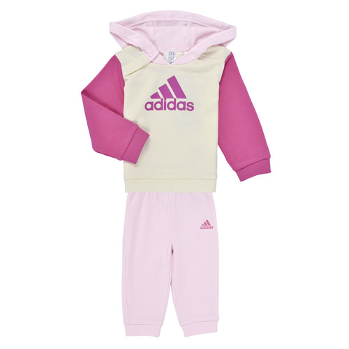 Oblečenie Dievča Súpravy vrchného oblečenia Adidas Sportswear I CB FT JOG Ružová / Krémová