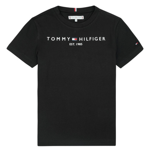 Oblečenie Chlapec Tričká s krátkym rukávom Tommy Hilfiger ESSENTIAL TEE S/S Čierna