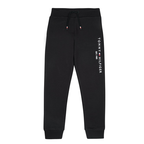 Oblečenie Chlapec Tepláky a vrchné oblečenie Tommy Hilfiger ESSENTIAL SWEATPANTS Čierna