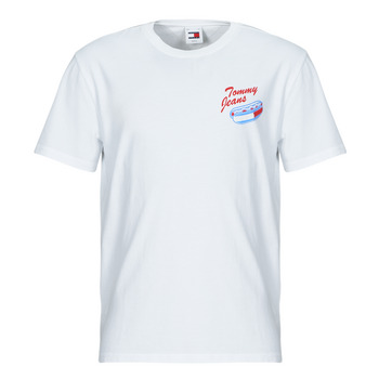 Oblečenie Muž Tričká s krátkym rukávom Tommy Jeans TJM REG  FUN NOVELTY TEE Biela