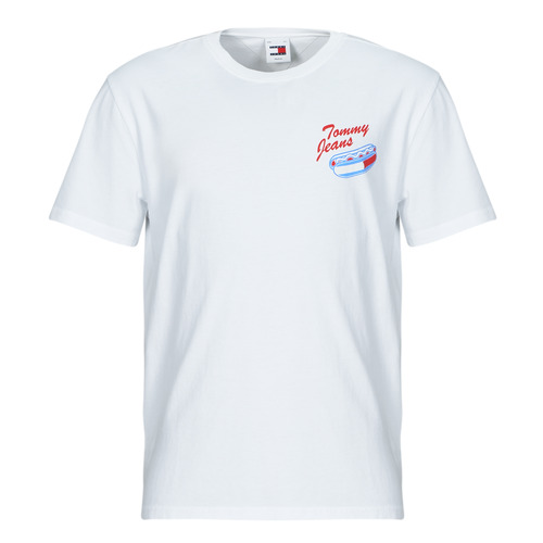 Oblečenie Muž Tričká s krátkym rukávom Tommy Jeans TJM REG  FUN NOVELTY TEE Biela