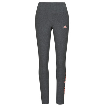 Oblečenie Žena Legíny Adidas Sportswear ESSENTIALS HIGH-WAISTED LOGO LEGGINGS Šedá / Ružová