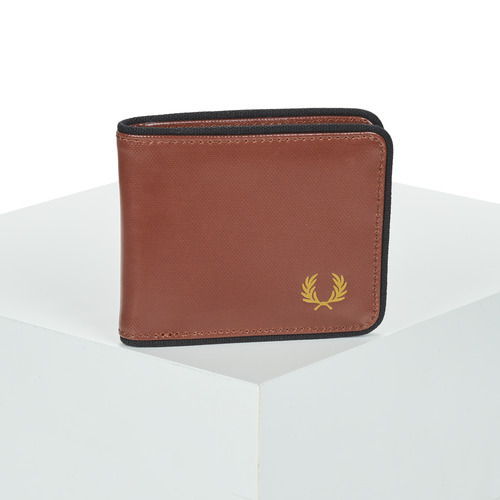 Tašky Peňaženky Fred Perry COATED POLYESTER BILLFOLD WALL Hnedá