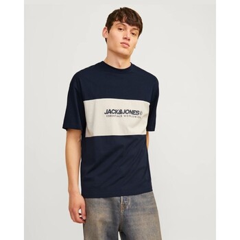 Oblečenie Muž Tričká s krátkym rukávom Jack & Jones 12258883 LEGACY Modrá