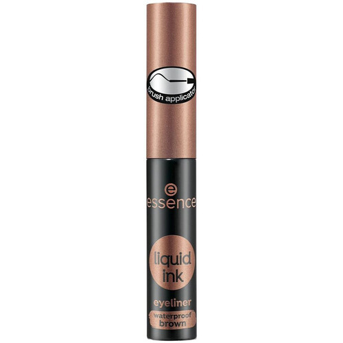 krasa Žena Očné linky Essence Liquid Waterproof Ink Eyeliner - 02 Ash Brown Hnedá