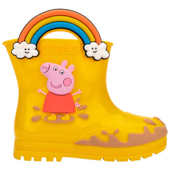 Topánky Deti Čižmy Melissa MINI  Welly + Peppa Pig Baby Boots - Yellow/Beige Viacfarebná