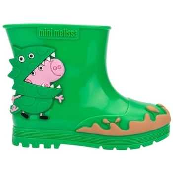 Topánky Deti Čižmy Melissa MINI  Welly + Peppa Pig Boots - Green/Beige Zelená