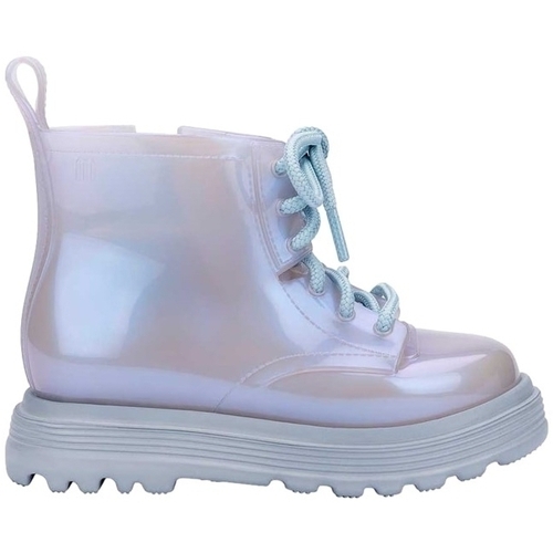 Topánky Deti Čižmy Melissa MINI  Coturno Kids Boots - Pearly Blue Modrá