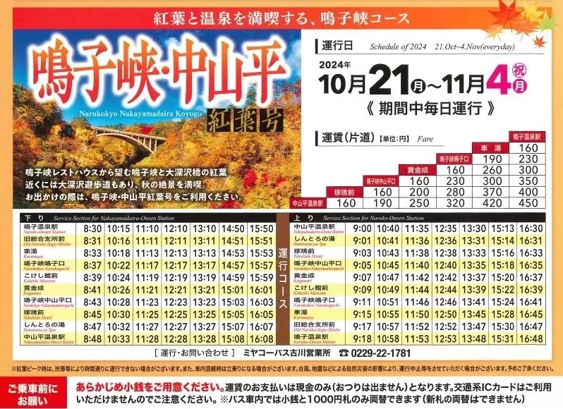 【宮城紅葉】鳴子峽散步，日本東北賞紅葉必走行程之一，非自駕有