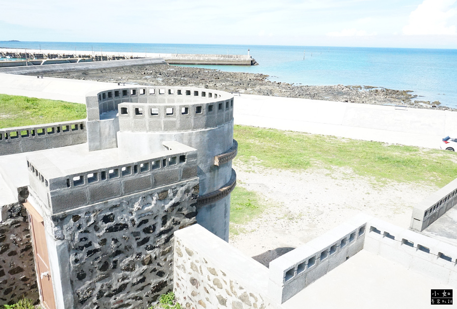 【澎湖湖西景點】菓葉灰窯,靠海特色碉堡建築,眼前一望無盡海景