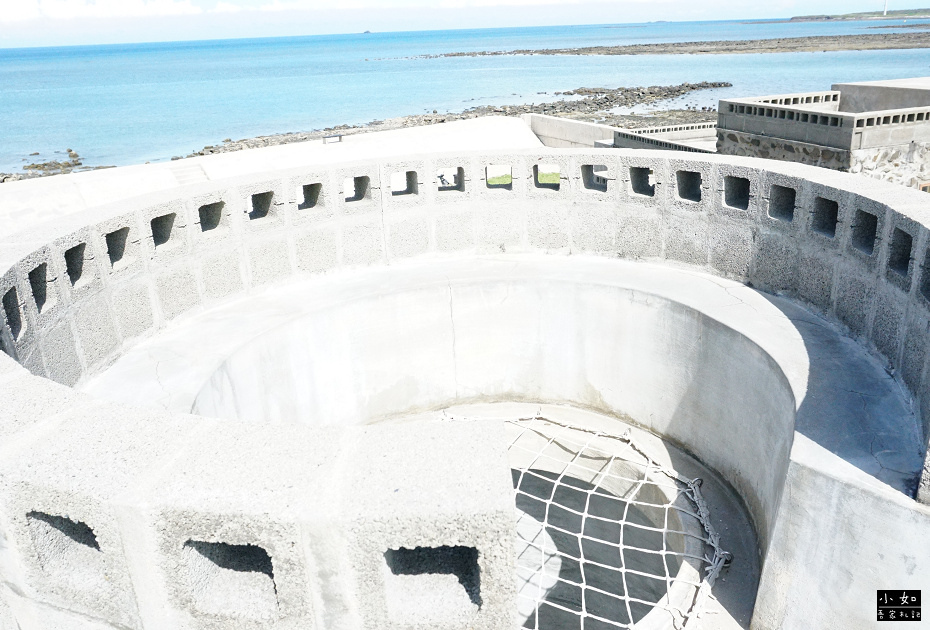 【澎湖湖西景點】菓葉灰窯,靠海特色碉堡建築,眼前一望無盡海景