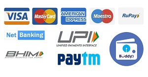 Visa Card, Debit Card, Credit Card, Netbanking, UPI, PayTM, Google Pay, Phonepe available at Warmoven