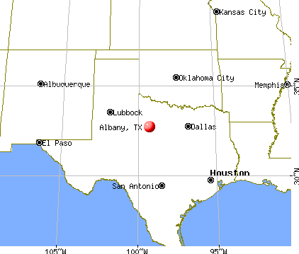 Albany, Texas map