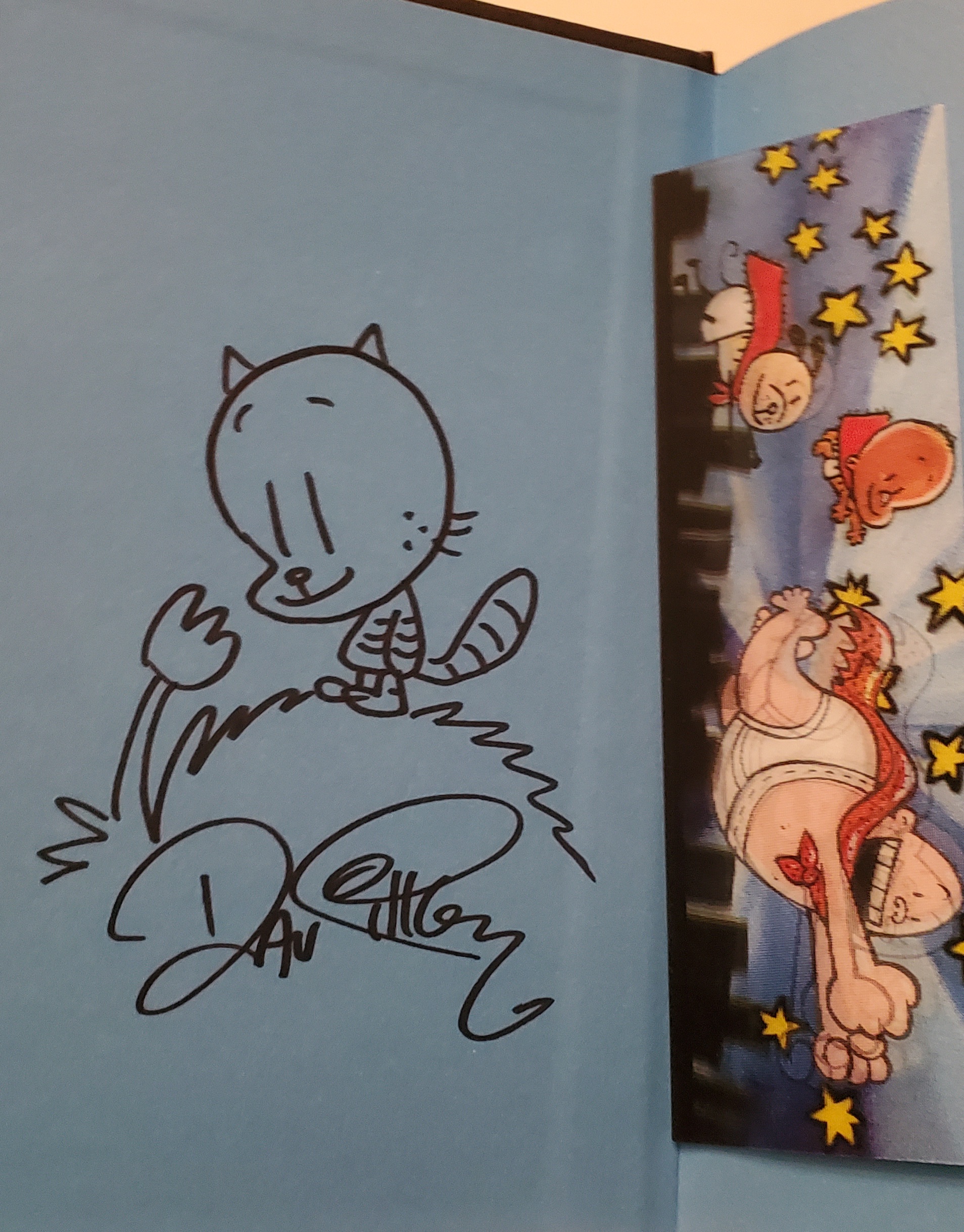 DAV PILKEY SIGNED DOG MAN CAPTAIN SKETCH DRAWING CANVAS, 55% OFF