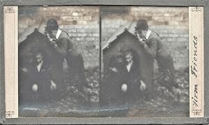 "FIRM FRIENDS": Glass Stereoview