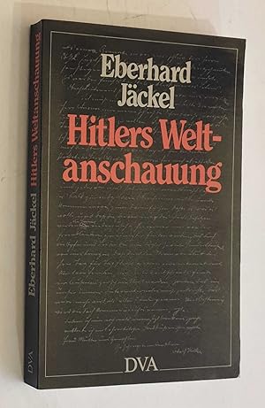 Bild des Verk�ufers f�r Hitlers Weltanschauung zum Verkauf von Maynard & Bradley