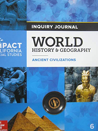 9780079063496: World History & Geography Ancient Civilizations Grade 6 Inquiry Journal California