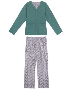 PIJAMA-FEMININO-SONHART-LONGO-VERDE