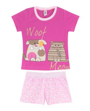 Short-Doll-Infantil-Laibel-Cachorro-e-Gato