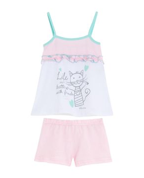 Short-Doll-Infantil-Vincullus-Gato-com-Bolsa