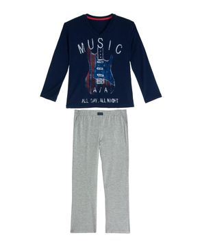 Pijama-Infantil-Masculino-Any-Any-Viscolycra-Guitarra