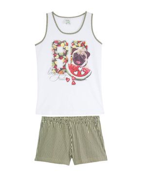 Short-Doll-Infantil-Estilo-Sul-Regata-Pug-Melancia