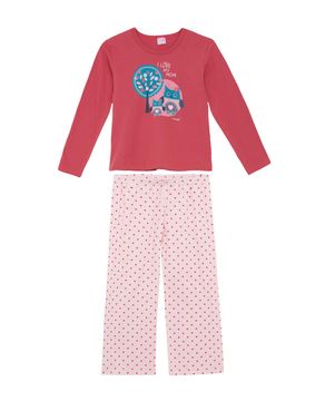 Pijama-Infantil-Feminino-Compose-Longo-Coruja