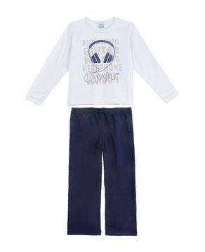 Pijama-Infantil-Masculino-Compose-Moletinho-Fone